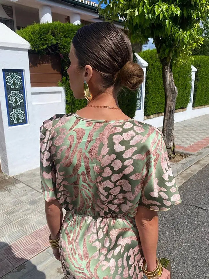 CLARANDRA™ - MIDI DRESS IN COPPER