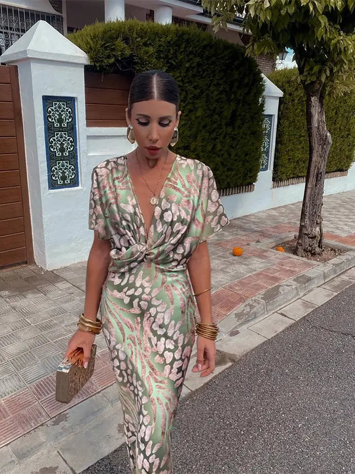 CLARANDRA™ - MIDI DRESS IN COPPER