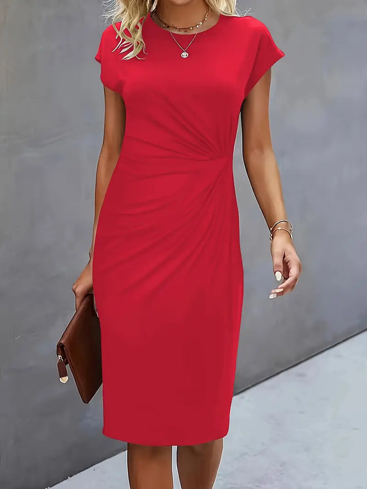 Katrien – Elegant Midi Dress with a Flattering Fit