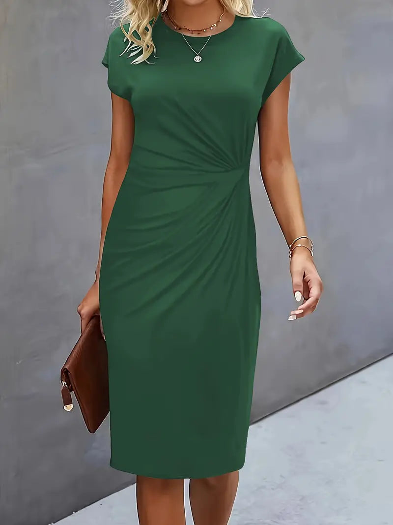 Katrien – Elegant Midi Dress with a Flattering Fit
