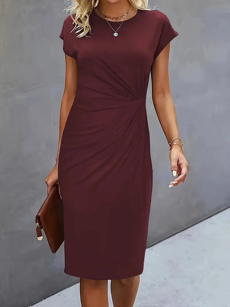 Katrien – Elegant Midi Dress with a Flattering Fit
