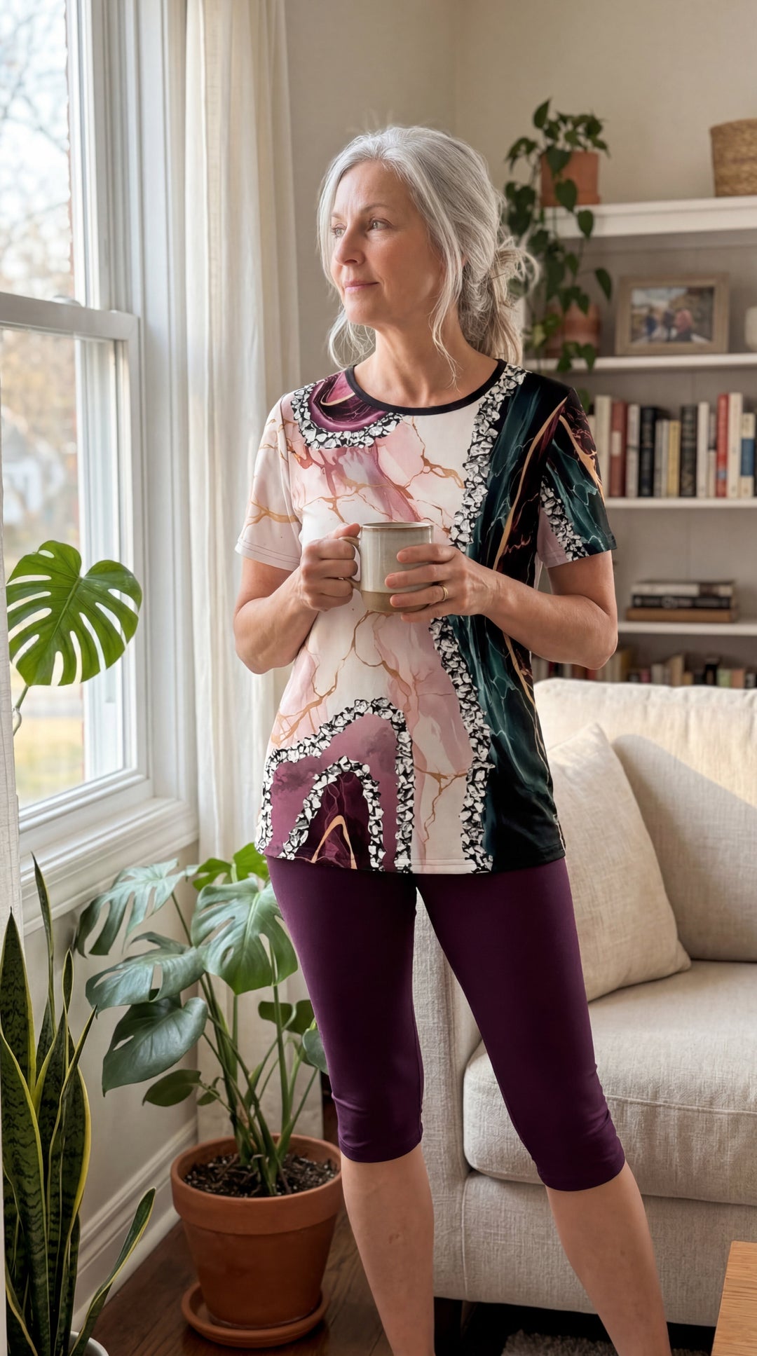 Luna™ | Stretchy Printed Two-Piece Outfit