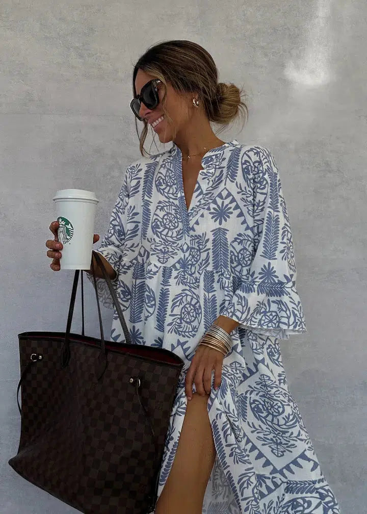Idalina - Chic Printed Dress