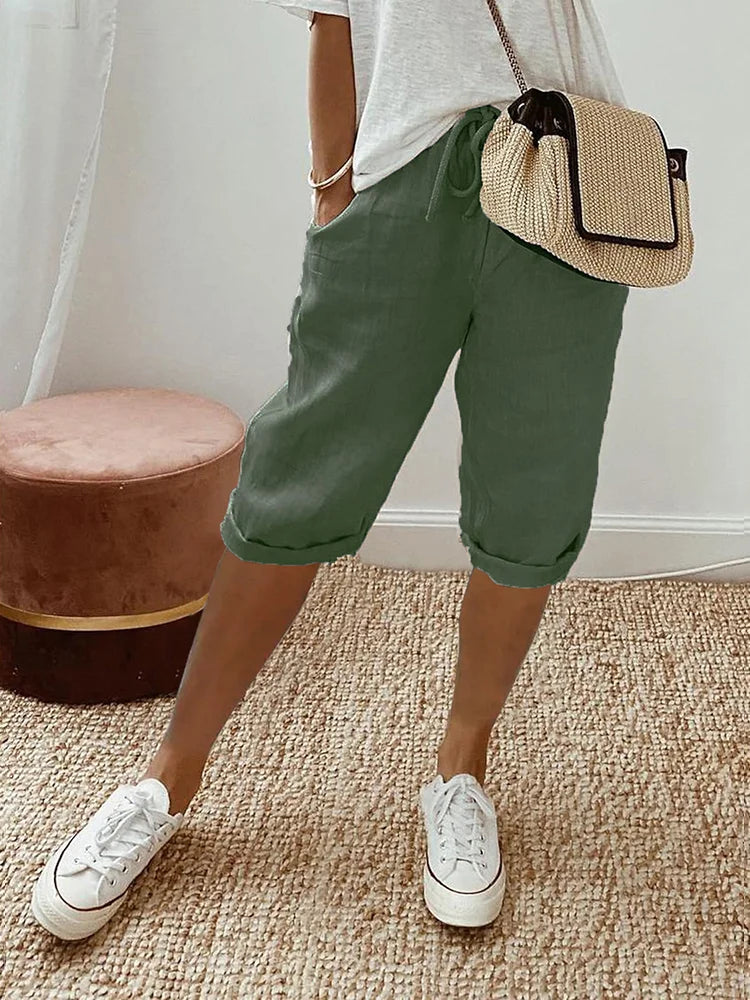 EVA™ - Cotton-Linen Women's Trousers