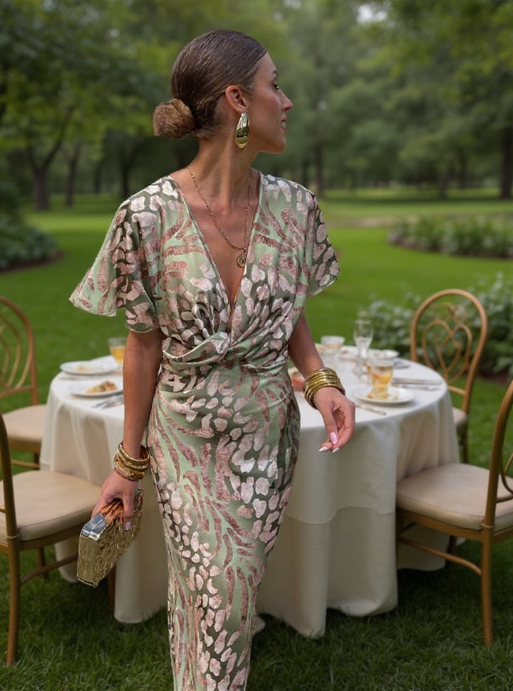 CLARANDRA™ - MIDI DRESS IN COPPER