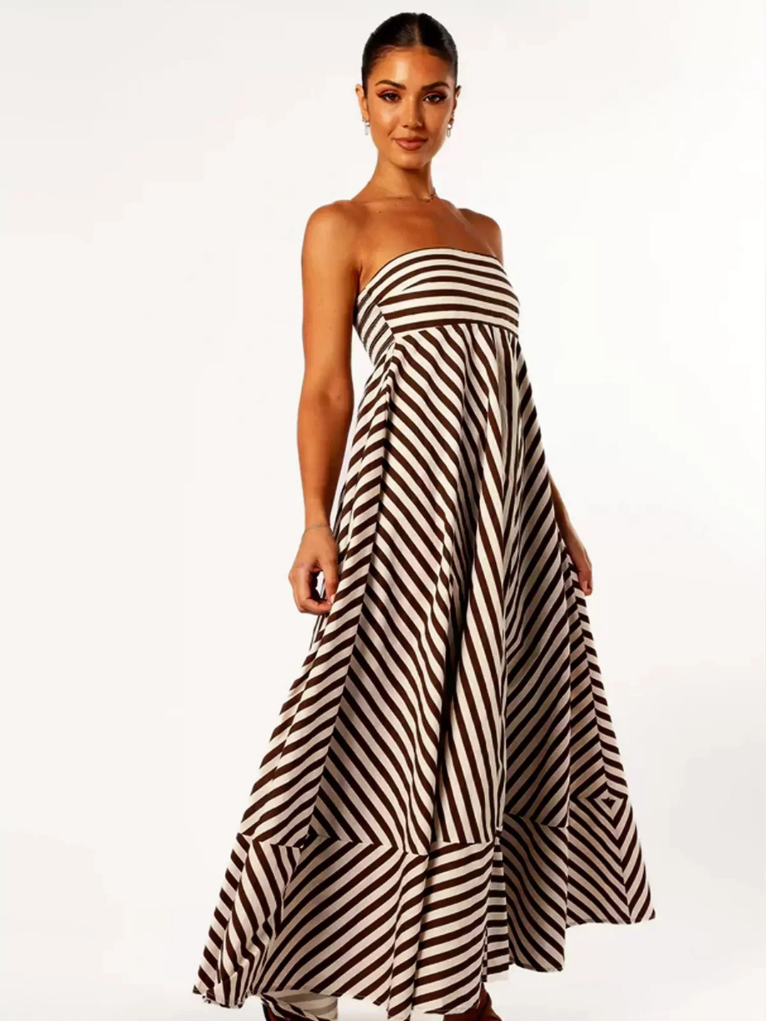 Margaux | Women's Striped Maxi Dress