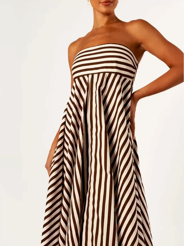 Margaux | Women's Striped Maxi Dress