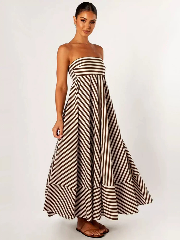 Margaux | Women's Striped Maxi Dress