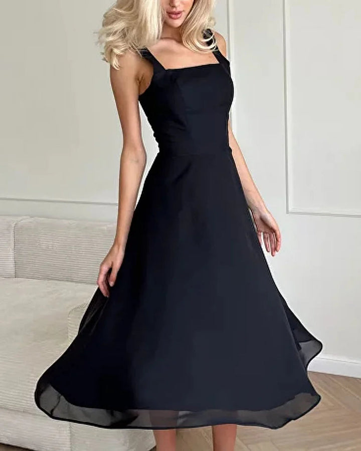 Women's Sleeveless Square Neck Maxi Dress