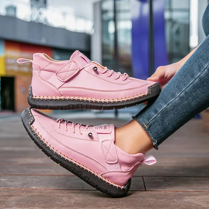 Mia | Women's Cushioned Lace-Up Comfort-Driven Ergonomic Footwear with Arch Support