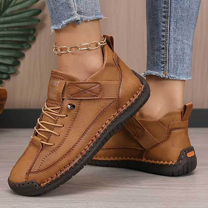 Mia | Women's Cushioned Lace-Up Comfort-Driven Ergonomic Footwear with Arch Support