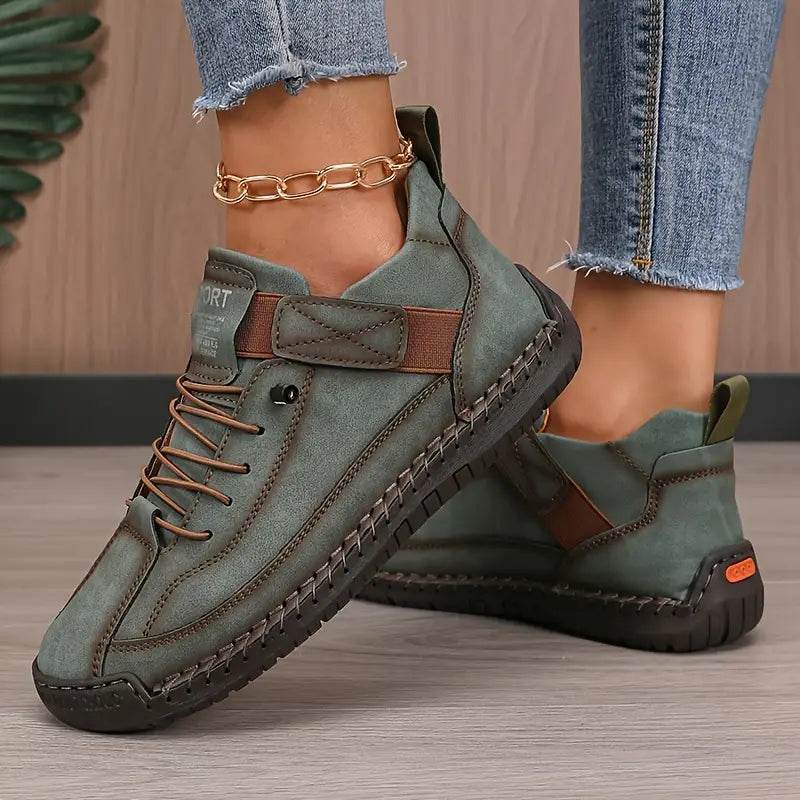 Mia | Women's Cushioned Lace-Up Comfort-Driven Ergonomic Footwear with Arch Support