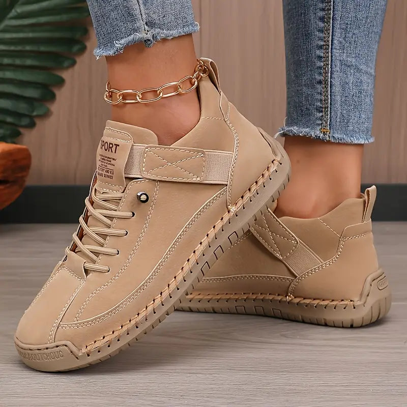 Mia | Women's Cushioned Lace-Up Comfort-Driven Ergonomic Footwear with Arch Support