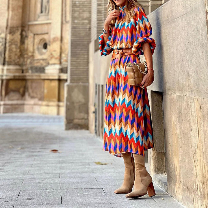 Baur Modehaus | Printed Formal Midi Dress