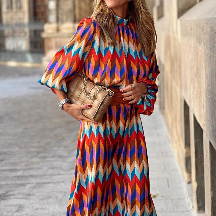 Baur Modehaus | Printed Formal Midi Dress