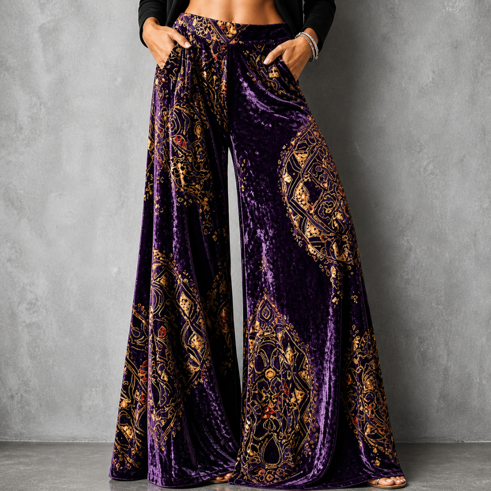 Maude - Coastal Boho™ Relaxed Wide-Leg Pants