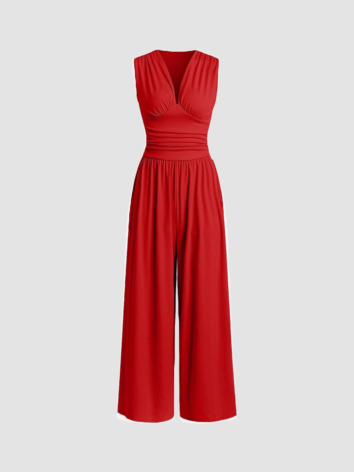 CHARITY – Stylish Sleeveless Wide-Leg Jumpsuit
