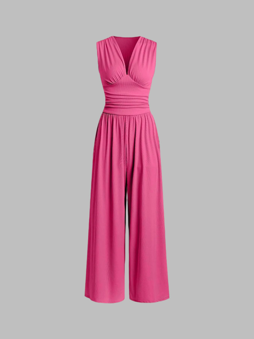 CHARITY – Stylish Sleeveless Wide-Leg Jumpsuit