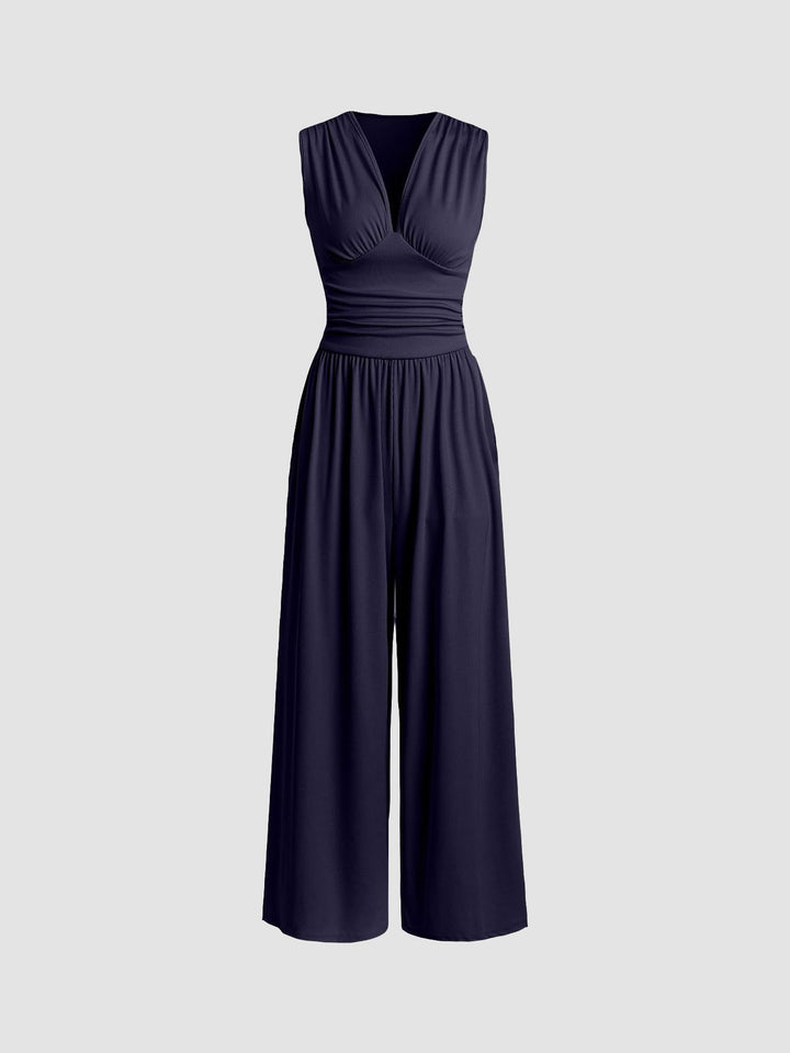 CHARITY – Stylish Sleeveless Wide-Leg Jumpsuit