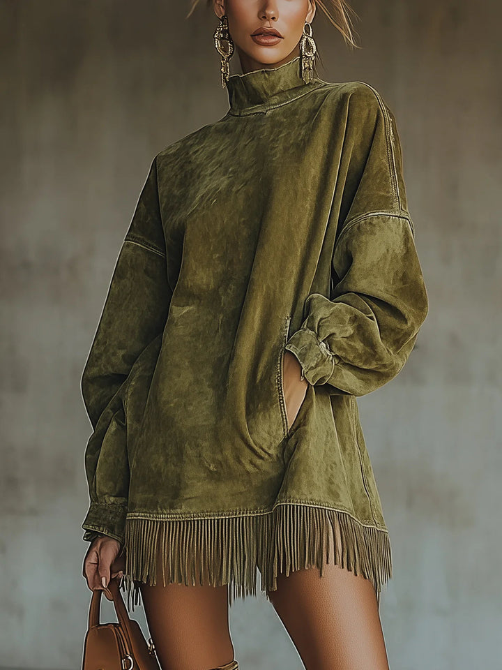 Sheri | Women's Relaxed Luxurious Fringe Gown