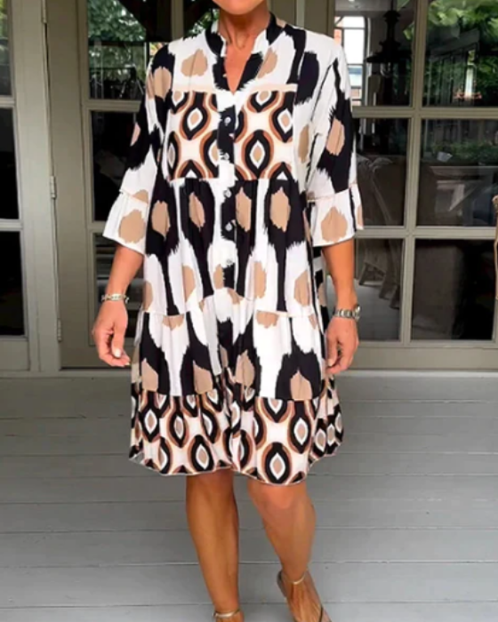 Chic Pleated Dress