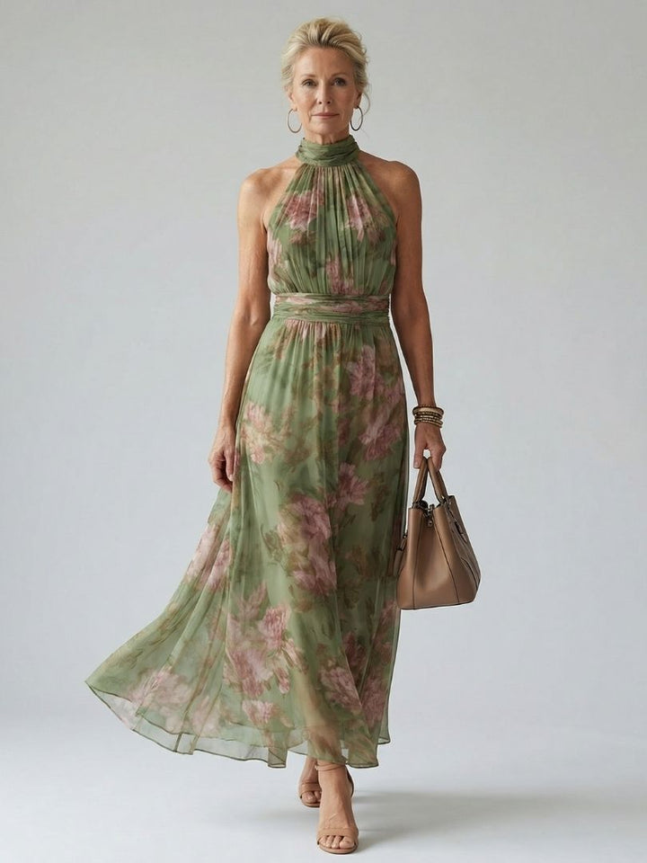 Mirelle | Women's Gathered Halter Midi Dress