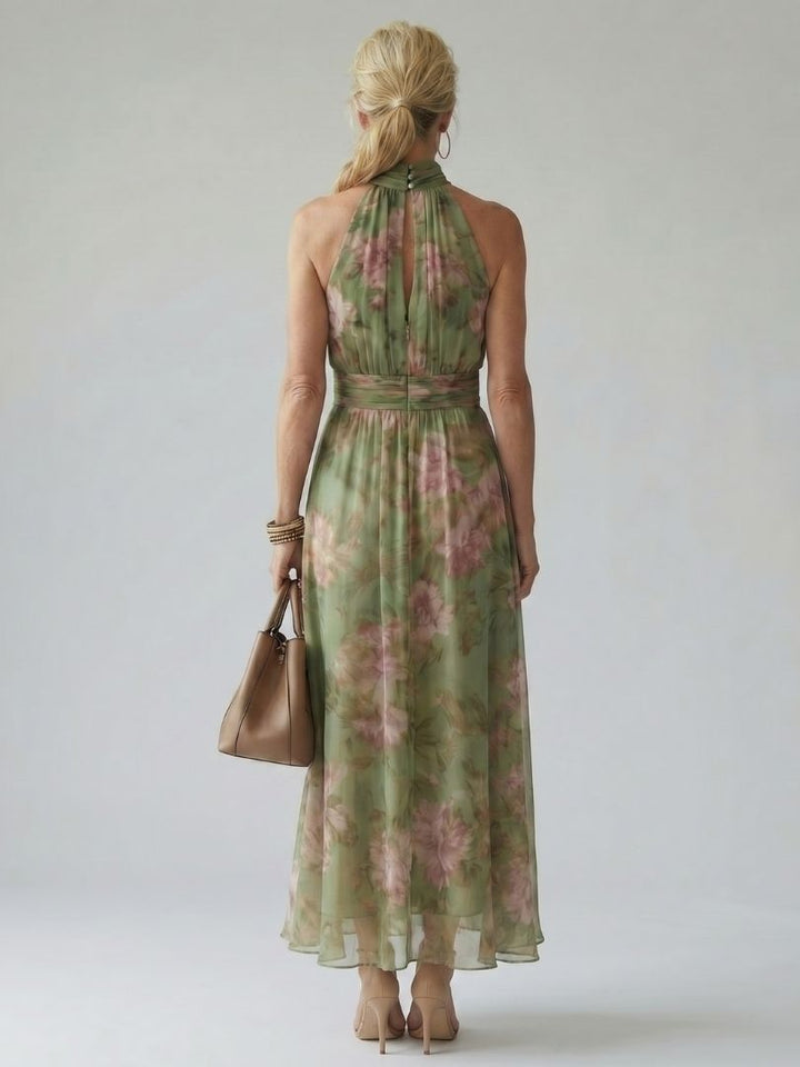 Mirelle | Women's Gathered Halter Midi Dress