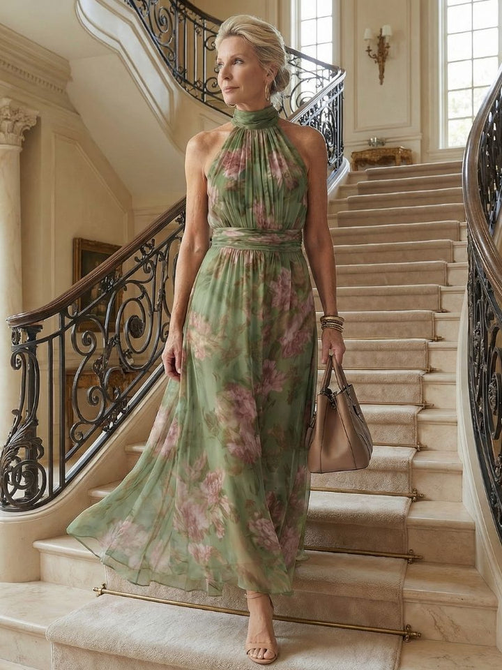 Mirelle | Women's Gathered Halter Midi Dress