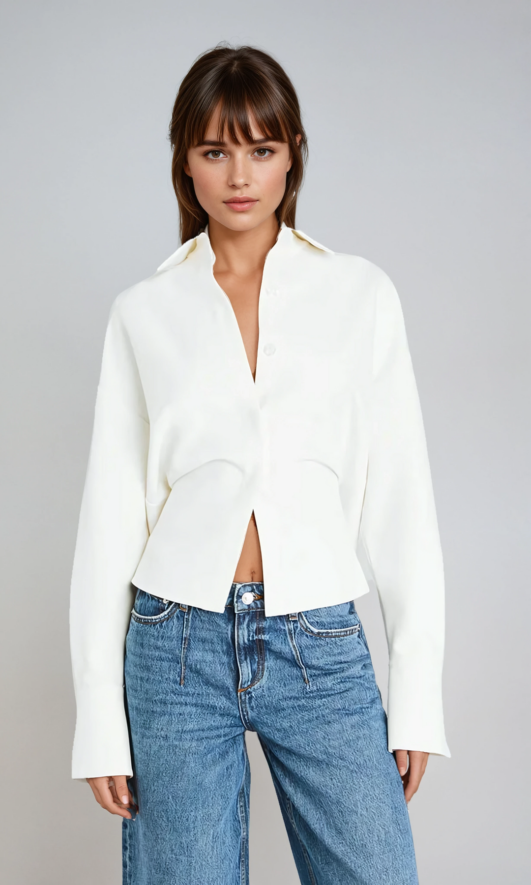 Women's Long Sleeve Button-Down Shirt