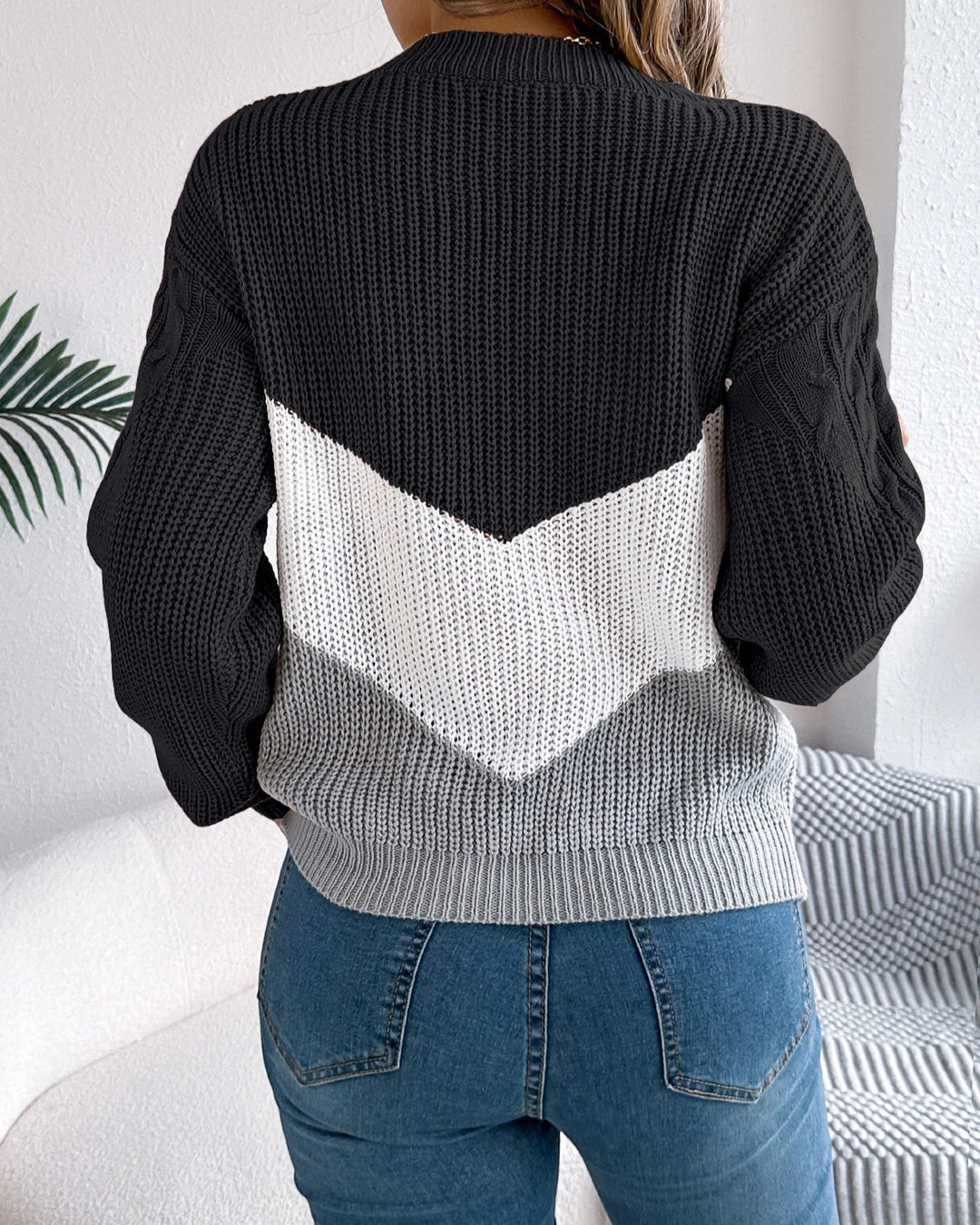 Chloe - The Chevron Knit Jumper