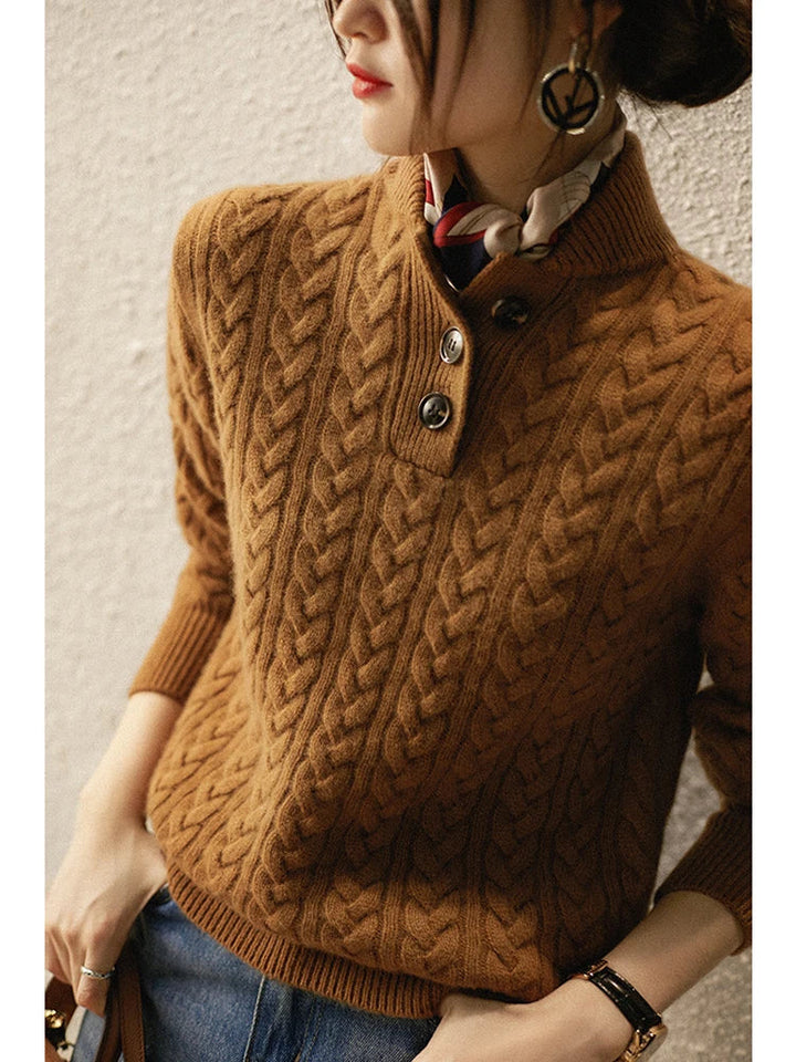 Arden Sweater with Button Front