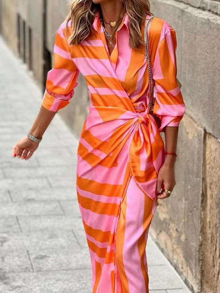 Rita™ - Eye-catching Printed Wrap Dress