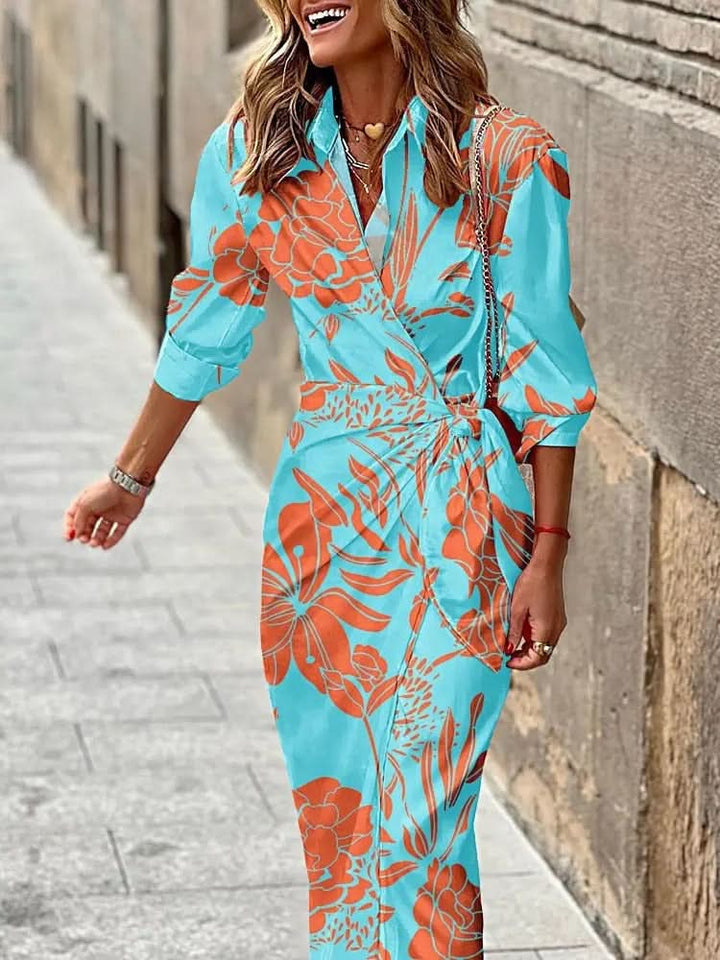 Rita™ - Eye-catching Printed Wrap Dress