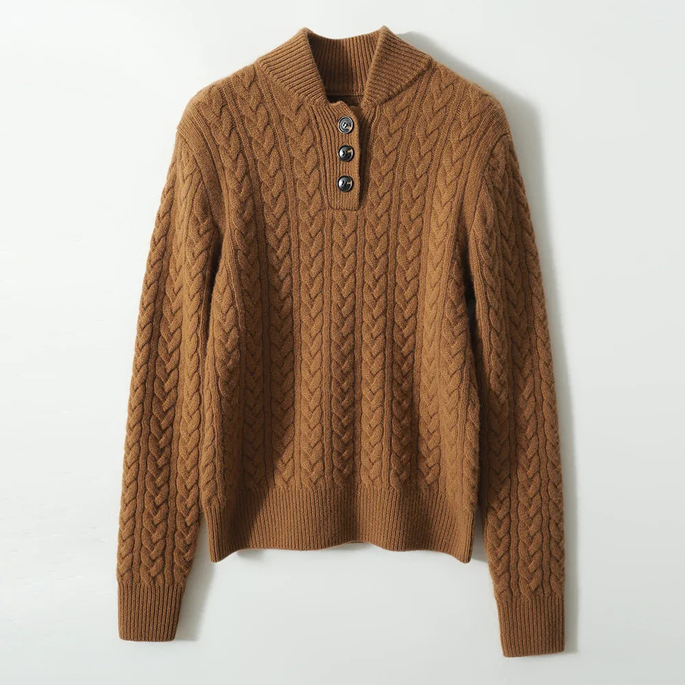 Arden Sweater with Button Front