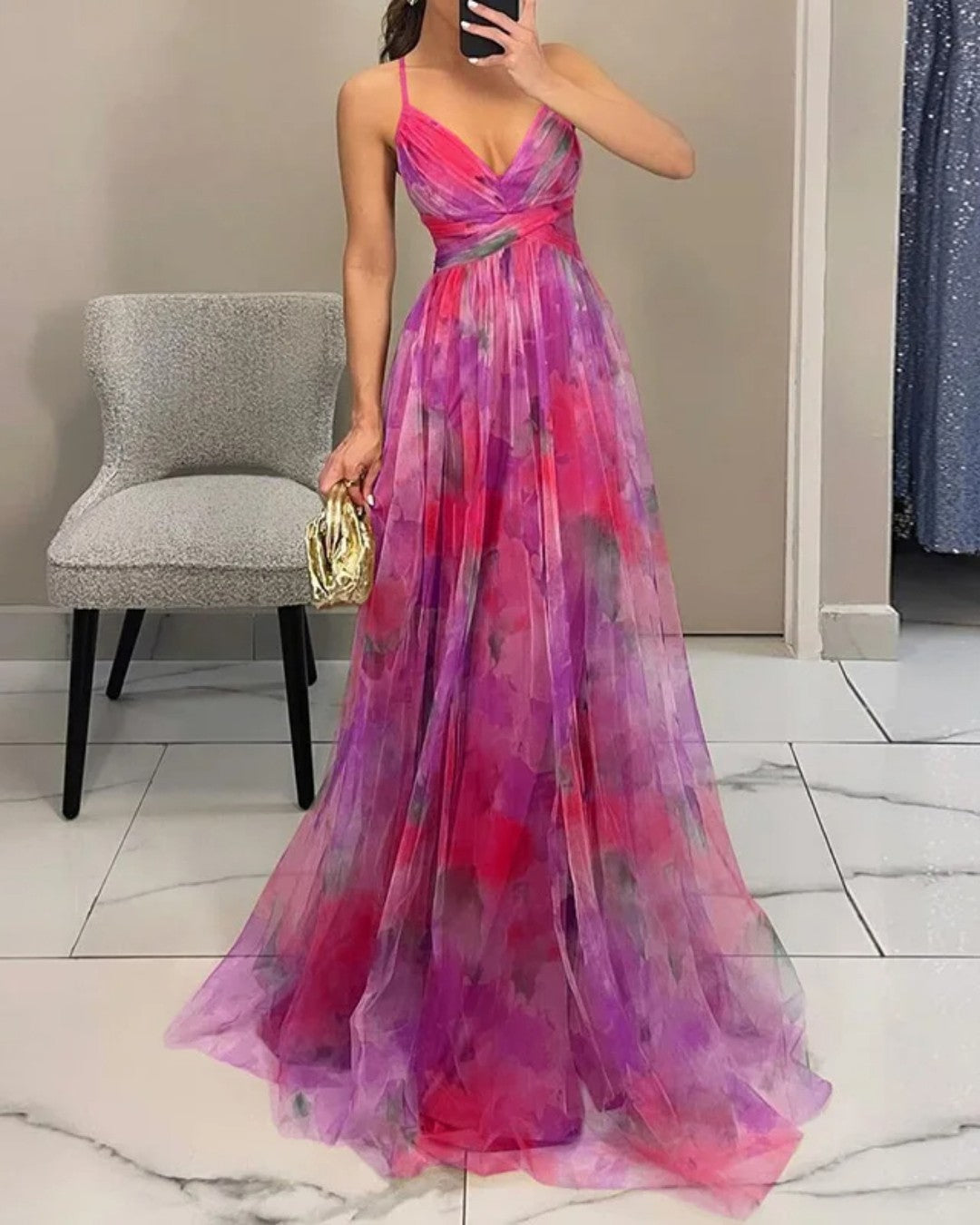 Giselle - Captivating Floral Maxi Dress