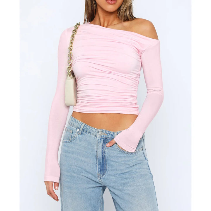 Women's Cropped Long Sleeve Top