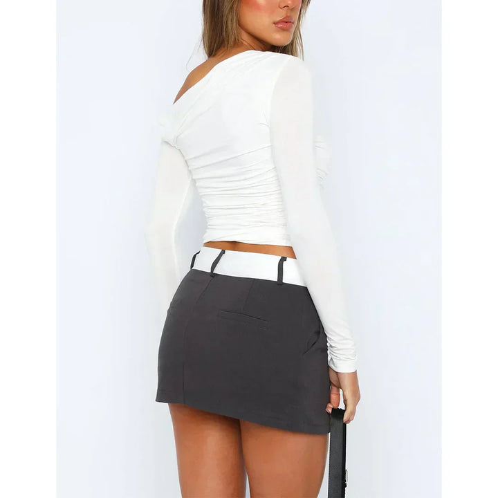 Women's Cropped Long Sleeve Top