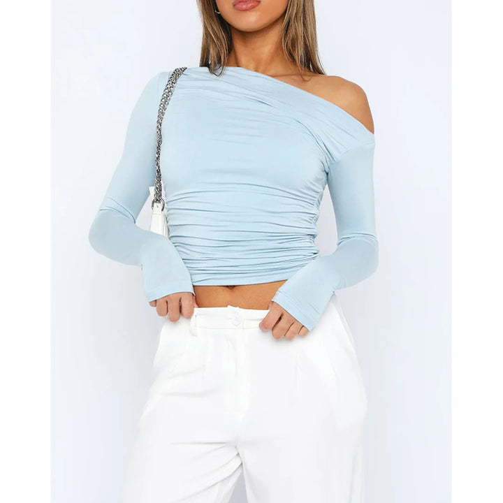 Women's Cropped Long Sleeve Top
