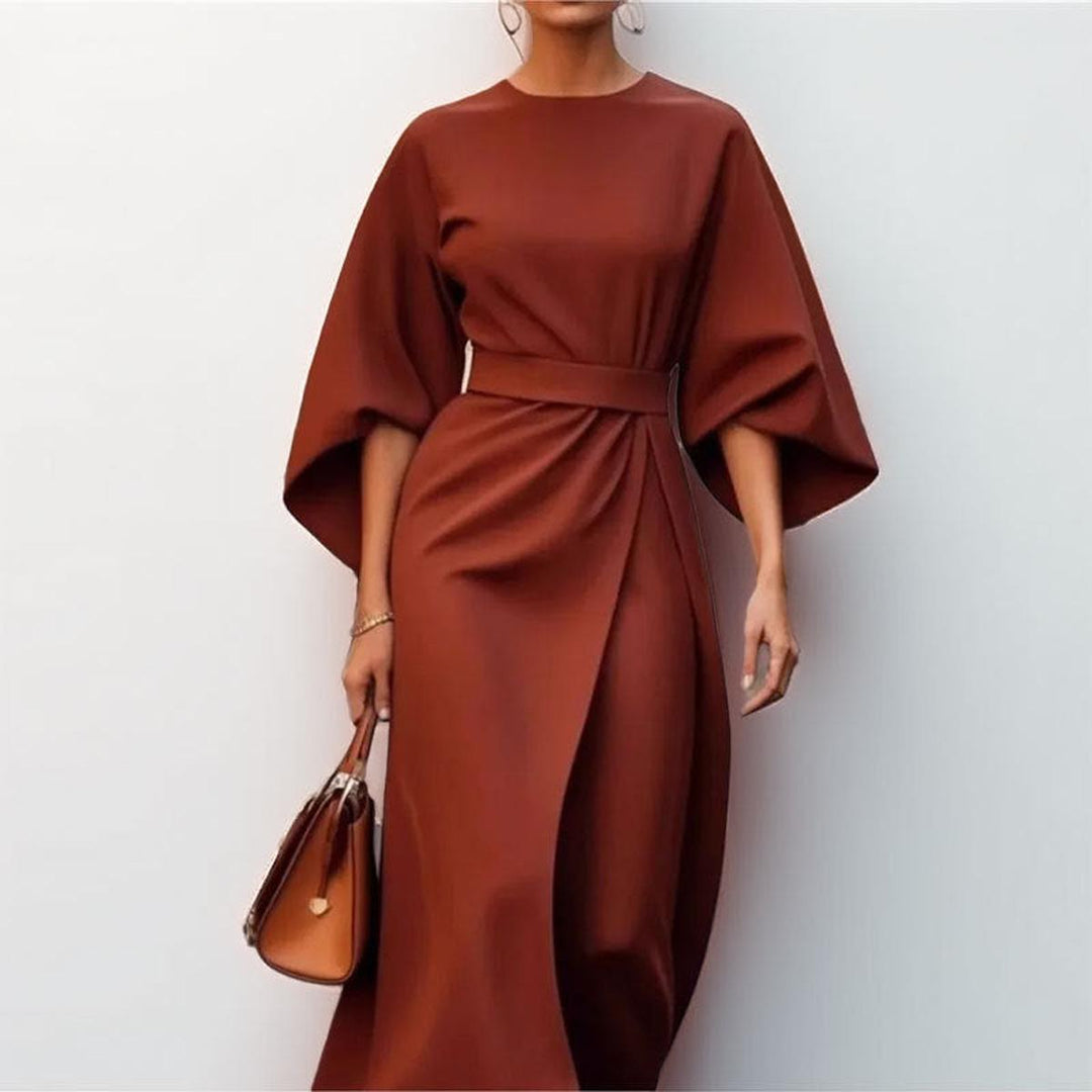 Katarzyna | Maxi Dress Featuring Elegant Kimono Sleeves