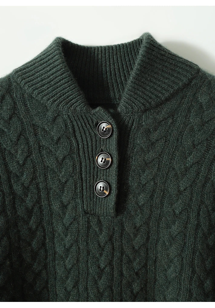 Arden Sweater with Button Front