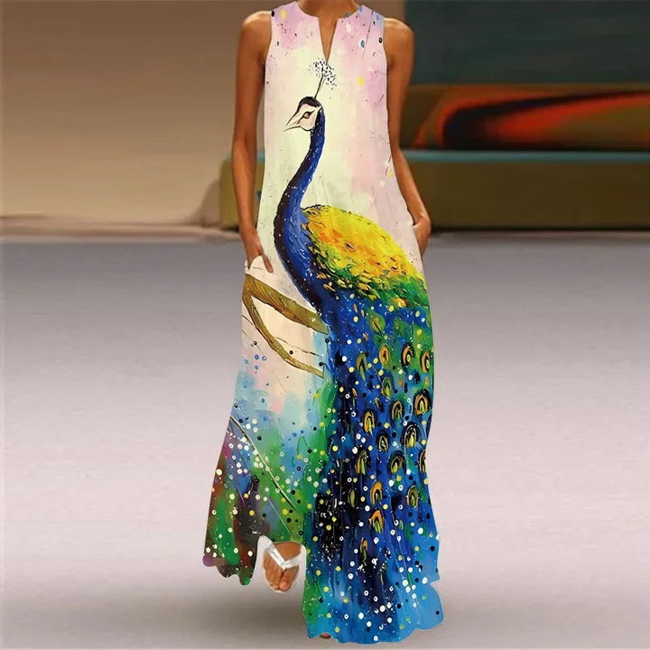 Aurelia™ A-Line Dress with Floral Butterfly Design