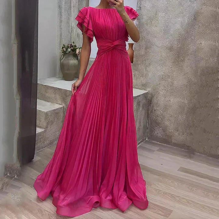 Abigail™ | Elegant Pleated Evening Gown