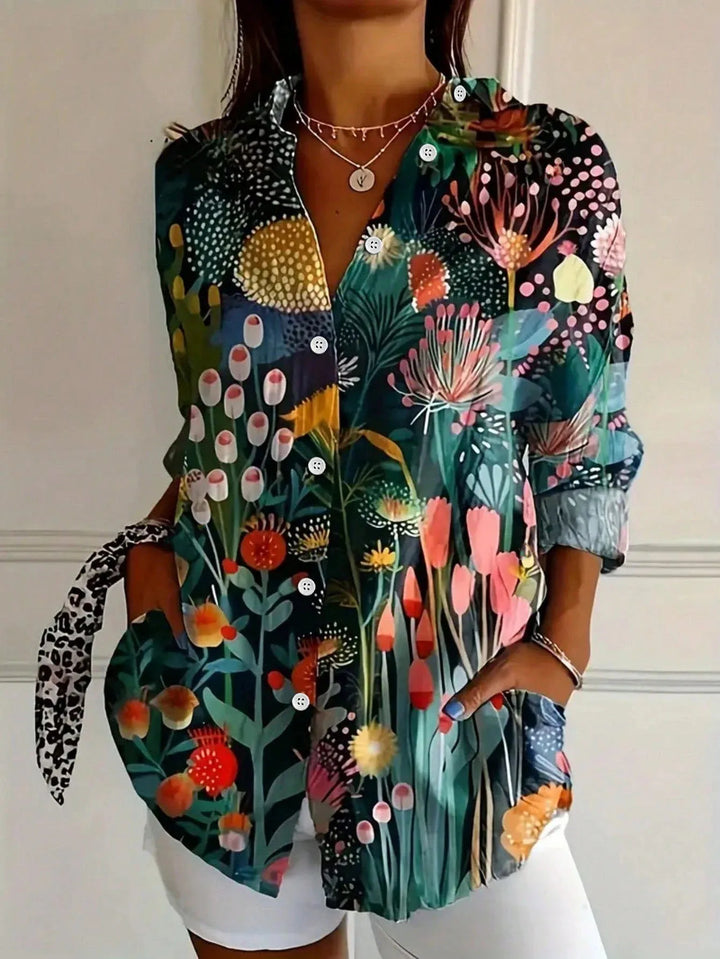 Josie™ - Colourful Artistic Printed Blouse