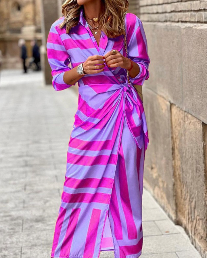 Rita™ - Eye-catching Printed Wrap Dress