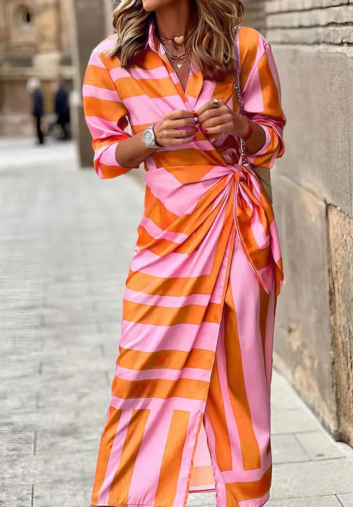 Rita™ - Eye-catching Printed Wrap Dress