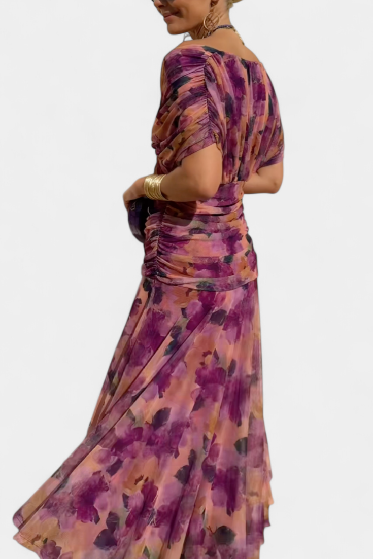 Alondra™ | V-Neck Long Floral Maxi Dress