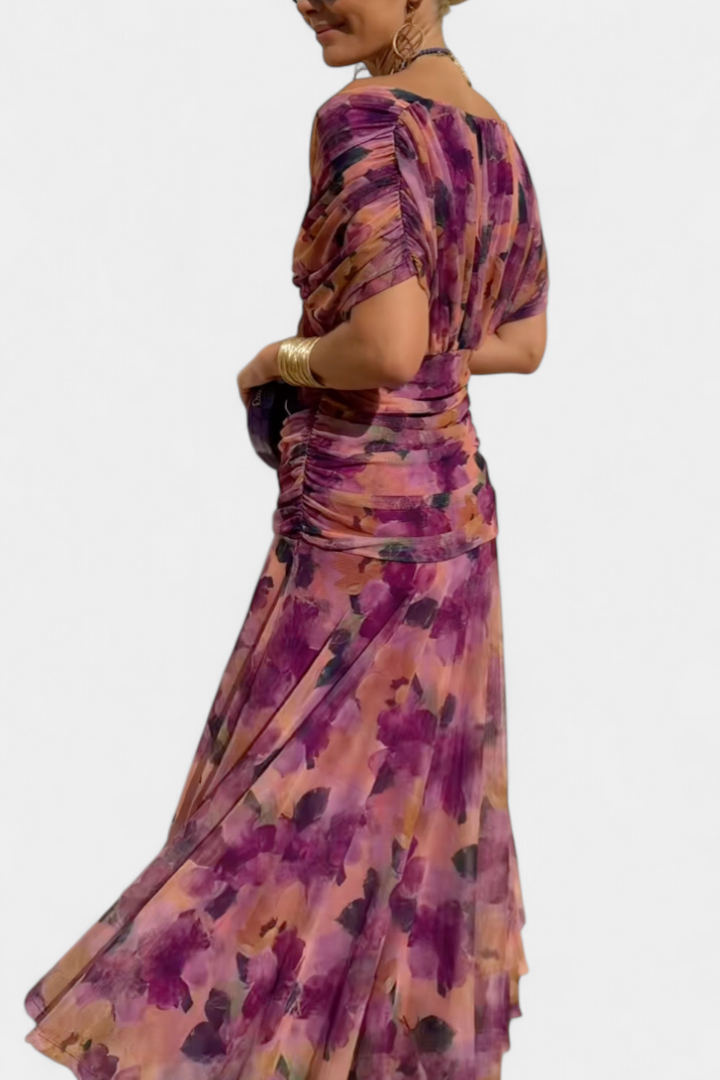 Alondra™ | V-Neck Long Floral Maxi Dress
