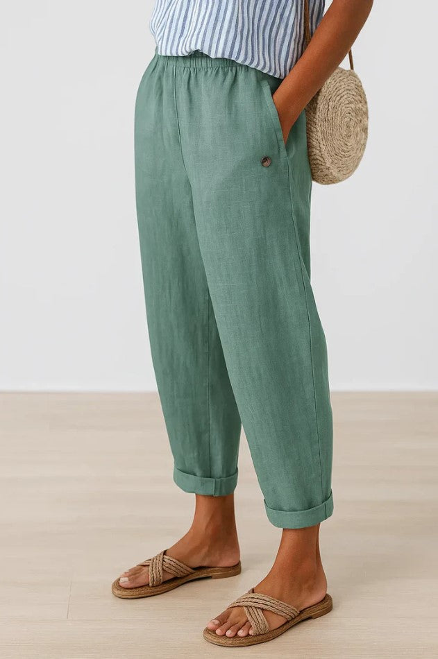 Romina™ Classic Linen Trousers