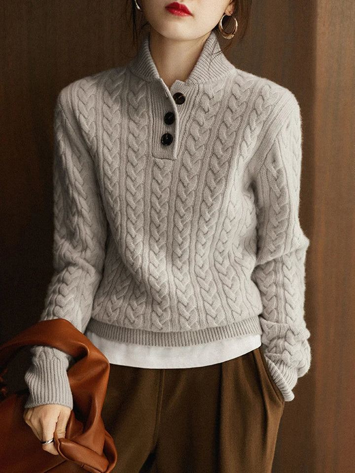 Arden Sweater with Button Front