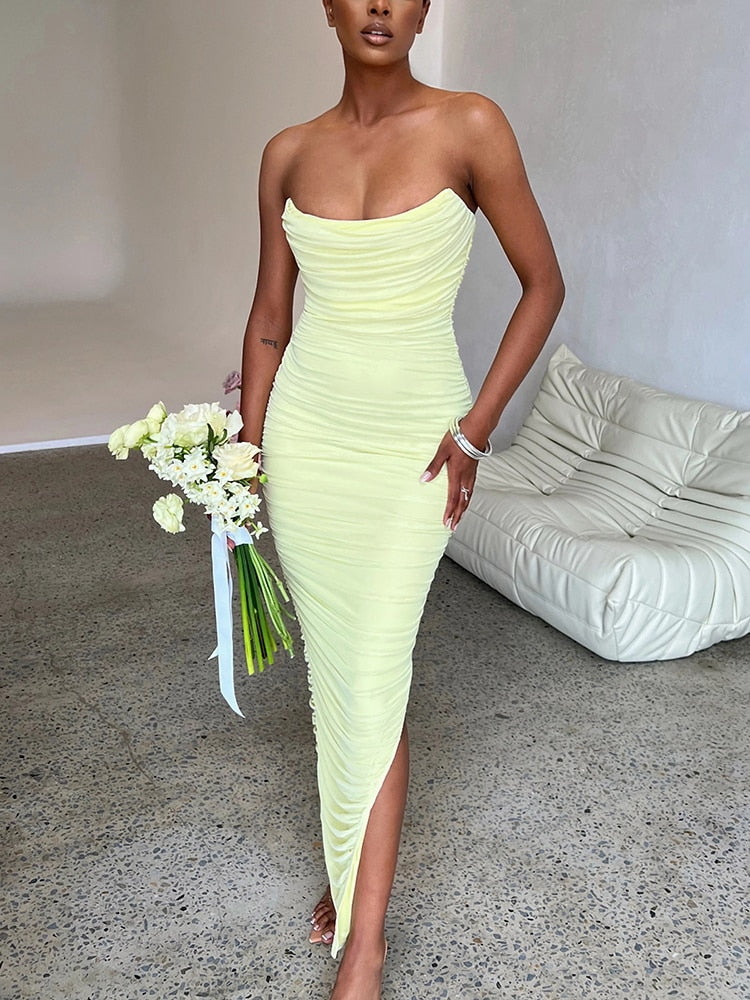 Women's Maxi Dress with Side Slit